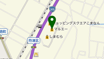 マルエー符津店の地図画像