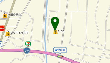 albis七尾店の地図画像