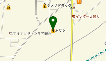 スーパーセンタームサシ金沢店の地図画像
