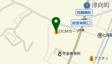 DCM七尾店の地図画像