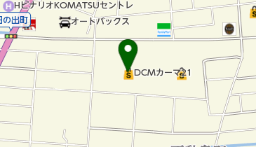 DCM21小松店の地図画像