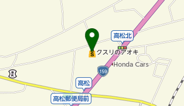 クスリのアオキ高松北店の地図画像