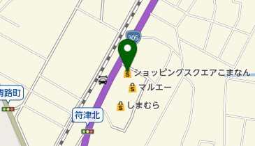 ショッピングスクエアこまなんの地図画像