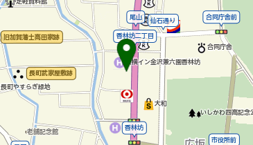 BEAMS金沢の地図画像