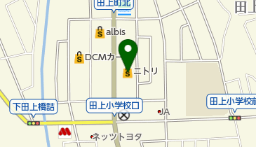 ニトリ金沢田上店の地図画像