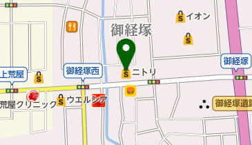 ニトリ御経塚店の地図画像