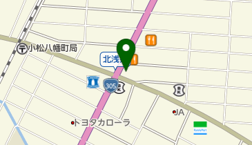 Honda Cars北陸小松北浅井店の地図画像