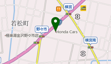 Honda Cars北陸野々市横宮店の地図画像