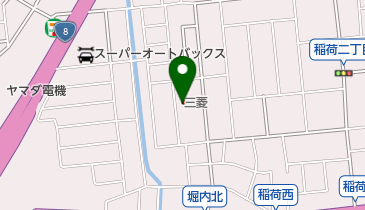 金沢三菱自動車販売野々市店の地図画像