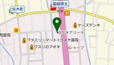 スズキ自販北陸スズキアリーナ金沢の地図画像