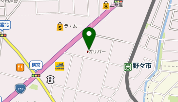 ガリバーLIBERALA野々市の地図画像