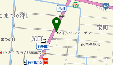 フォルクスワーゲン小松の地図画像