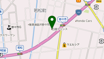 日産プリンス金沢UCARS野々市の地図画像