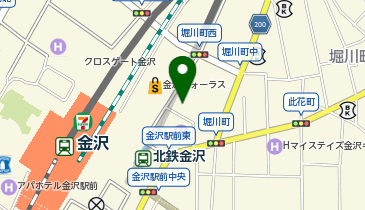 オリックスレンタカー金沢駅東口店の地図画像