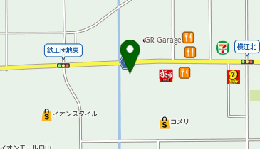 マクドナルド白山パワーコメリ店の地図画像