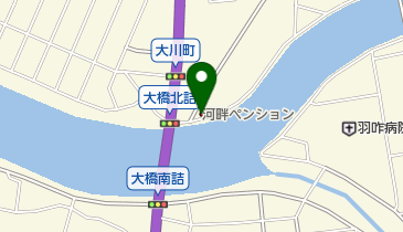河畔ペンションの地図画像