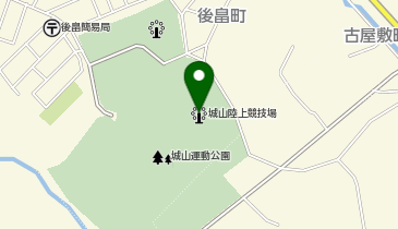 七尾市城山陸上競技場の地図画像
