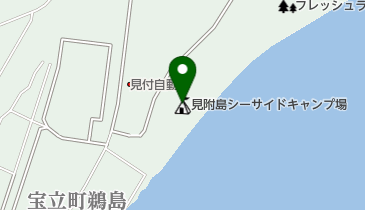 見附島シーサイドキャンプ場の地図画像