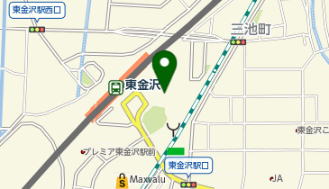 金沢市営東金沢スポーツ広場テニスコートの地図画像