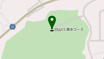 白山カントリー倶楽部泉水コースの地図画像