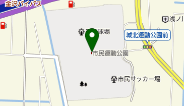 金沢城北市民運動公園の地図画像
