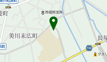 白山市美川室内プールの地図画像