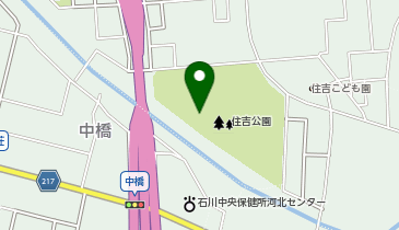 津幡町住吉公園屋内温水プールアザレアの地図画像