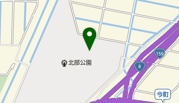 北部公園グラウンドの地図画像