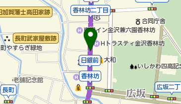 香林坊地区ツリーファンタジーの地図画像