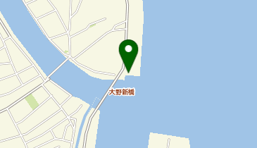 金沢港大野川河口の地図画像