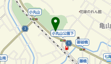 小丸山城址公園の地図画像