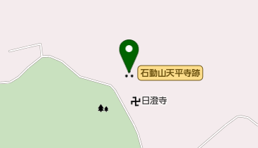 石動山天平寺跡の地図画像