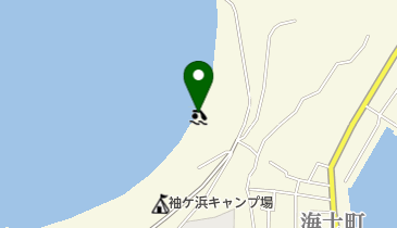 袖ケ浜海水浴場の地図画像