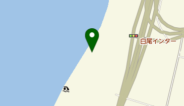 白尾海水浴場の地図画像