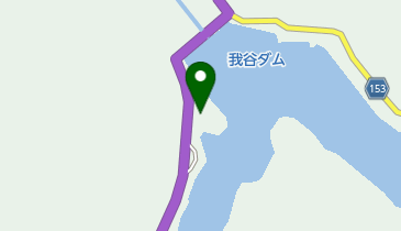 我谷ダム湖の地図画像