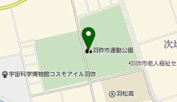 羽咋運動公園の地図画像