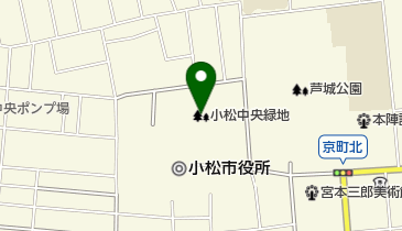 小松中央緑地の地図画像