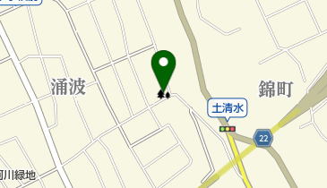 涌波4丁目小緑地の地図画像