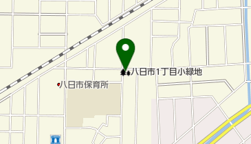 八日市1丁目小緑地の地図画像