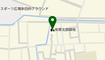 安原北部緑地の地図画像