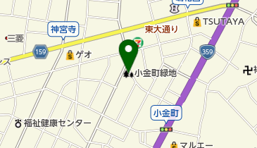 小金町緑地の地図画像