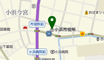小浜市役所の地図画像