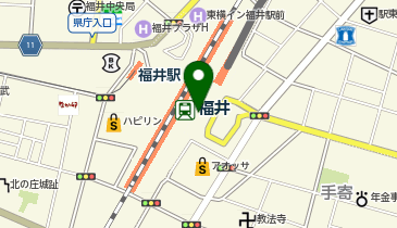 福井市観光交流センターの地図画像