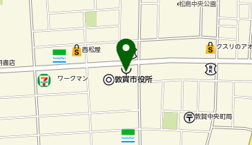 敦賀美方消防組合消防本部の地図画像