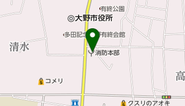 大野市消防本部の地図画像