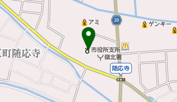 嶺北消防組合消防本部の地図画像