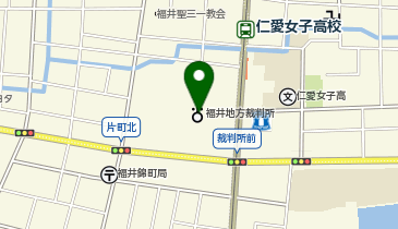 福井地方裁判所の地図画像