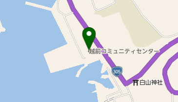 越前町立図書館越前分館の地図画像