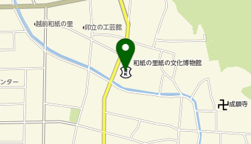 越前和紙の里美術館の地図画像