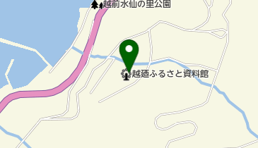 越廼ふるさと資料館の地図画像